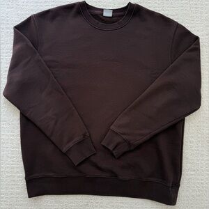 Zara Men's Dark Brown Crewneck Sweater